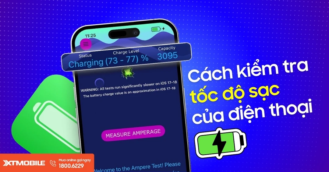 Cách kiểm tra tốc độ sạc thực tế của điện thoại tiện lợi, chính xác