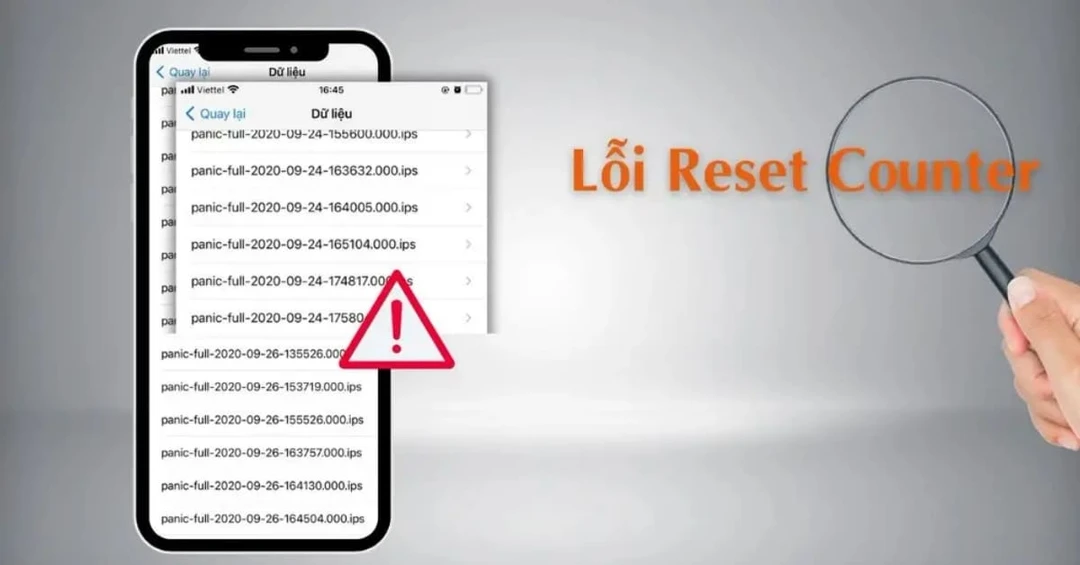 Lỗi Reset Counter iPhone là gì? Nguyên nhân và cách khắc phục chi tiết