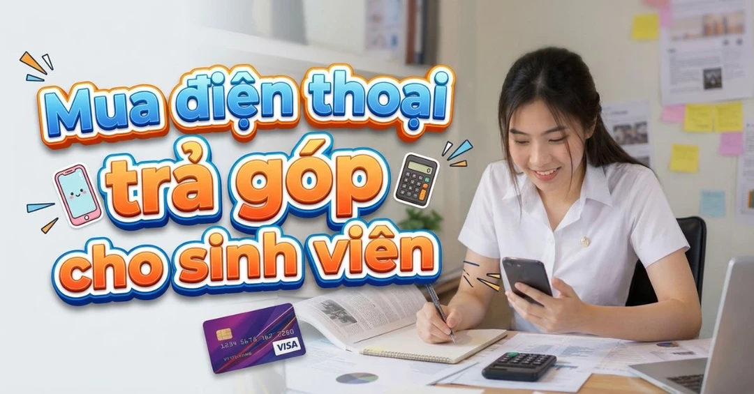 Mua điện thoại trả góp cho sinh viên ở đâu giá tốt, uy tín?