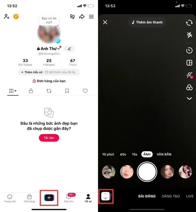 Ghép video trên iPhone với ứng dụng TikTok
