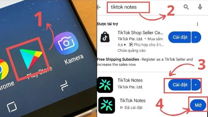 Hướng dẫn cách tải TikTok Notes trên điện thoại