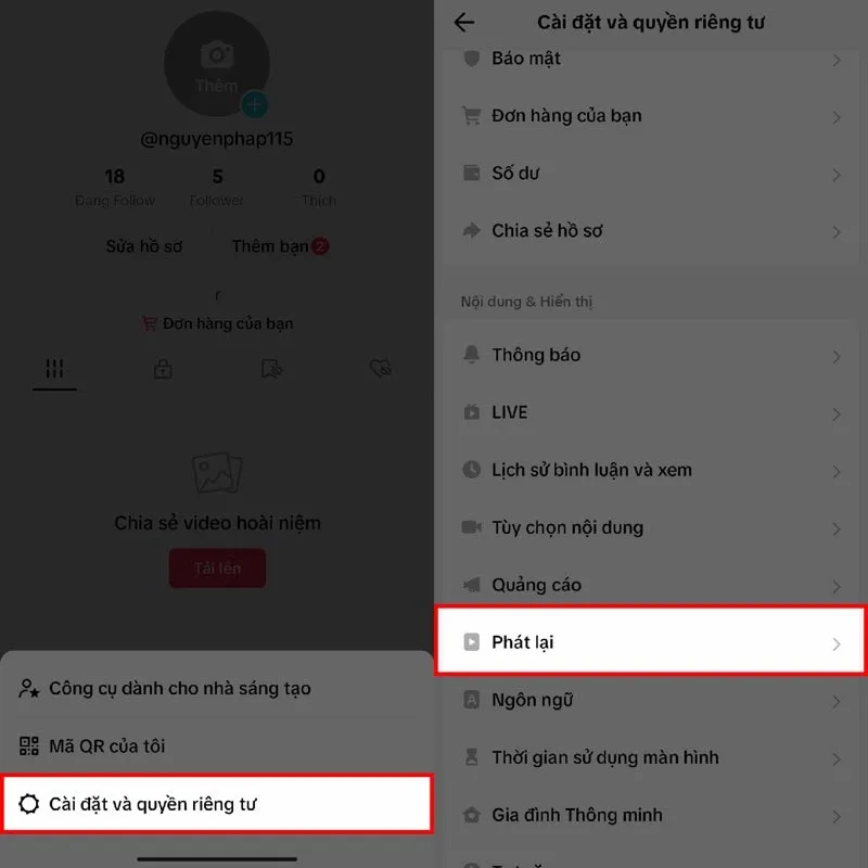 Cách tắt âm thanh khi mới mở TikTok bước 3