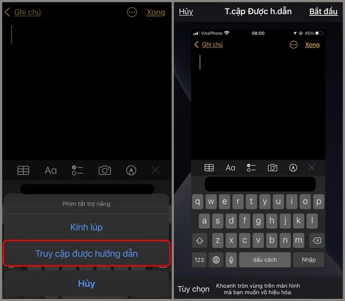 Chọn ứng dụng muốn khóa trên iPhone 14 và bấm nút nguồn 3 lần
