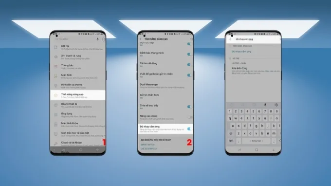 Khi màn hình điện thoại Android không nhạy, bạn nên tăng độ nhạy cho máy