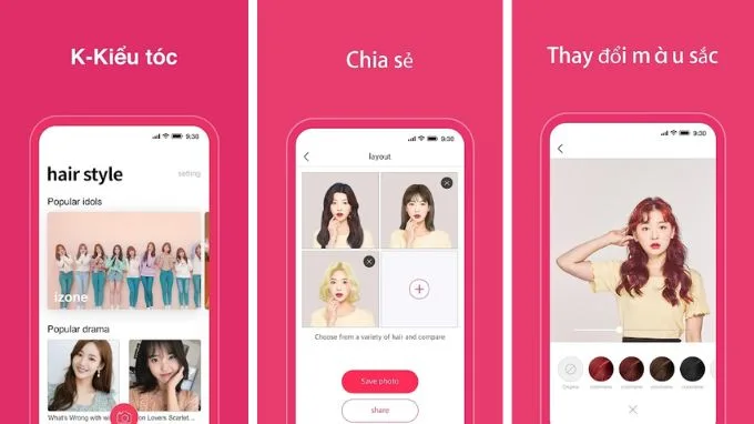 App thử kiểu tóc