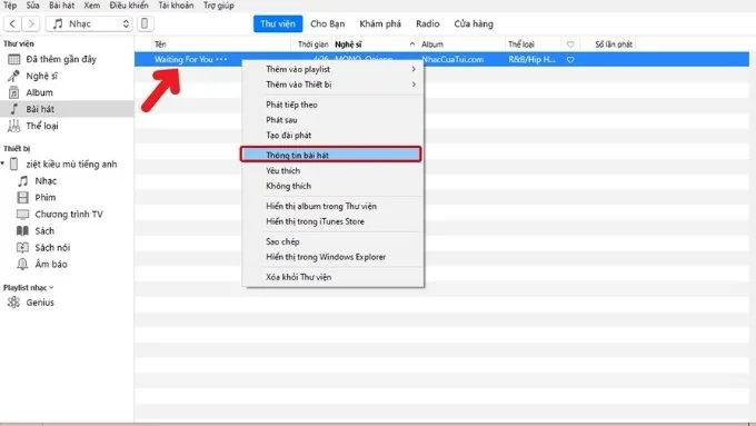 Cài nhạc chuông cho iPhone qua iTunes máy tính