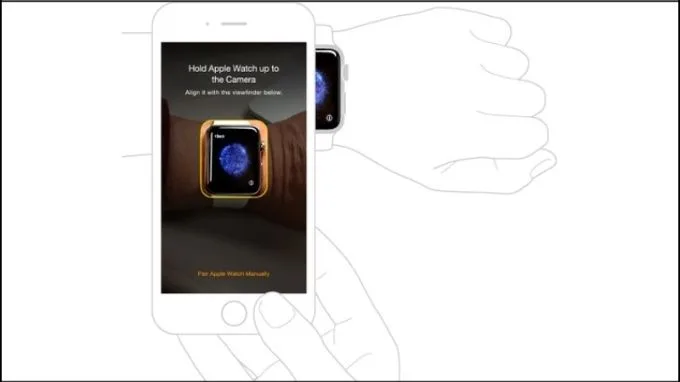 Quét mã QR để ghép đôi Apple Watch cũ với iPhone