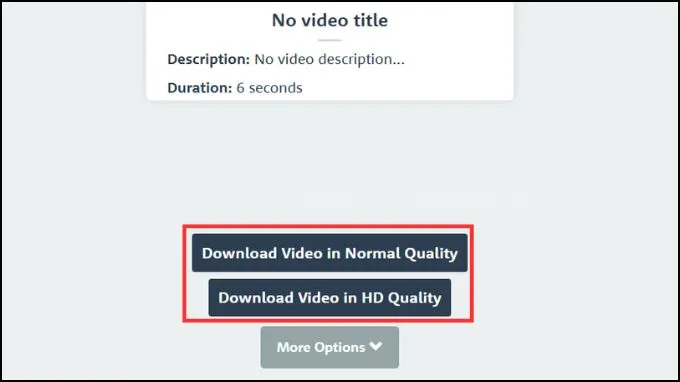 Chọn tùy chỉnh chất lượng video để tải về