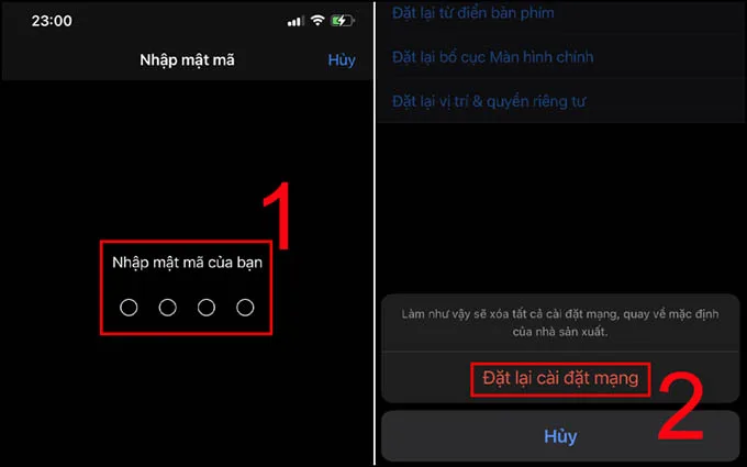 Đặt lại cài đặt mạng cho iPhone