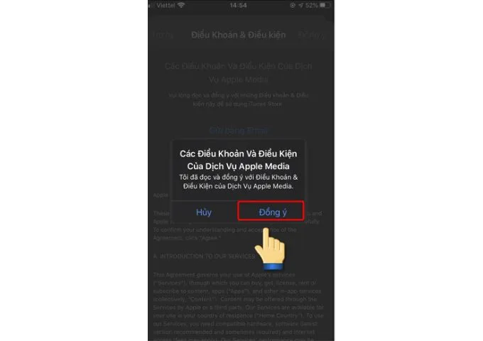 Bước 8 chuyển vùng trực tiếp trên App Store