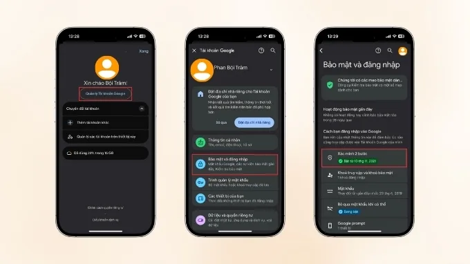 Cách tắt xác minh 2 bước Gmail trên điện thoại