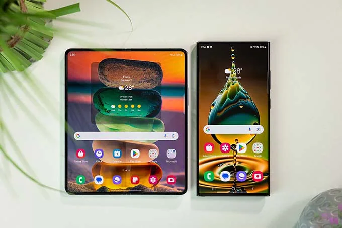Pin và sạc trên Samsung S24 Ultra và Z Fold 5