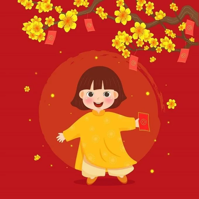 Ảnh avatar Tết cute, đáng yêu