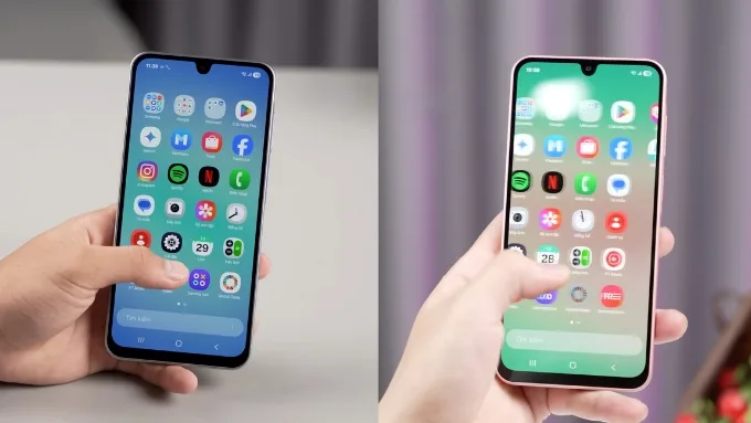 so sánh Galaxy A17 và Galaxy A26 cho thấy 2 mẫu máy đều sở hữu màn hình hiển thị chất lượng