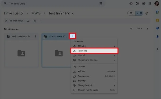 Cách tải file quá lớn không có bản xem trước trên Google Drive chi tiết