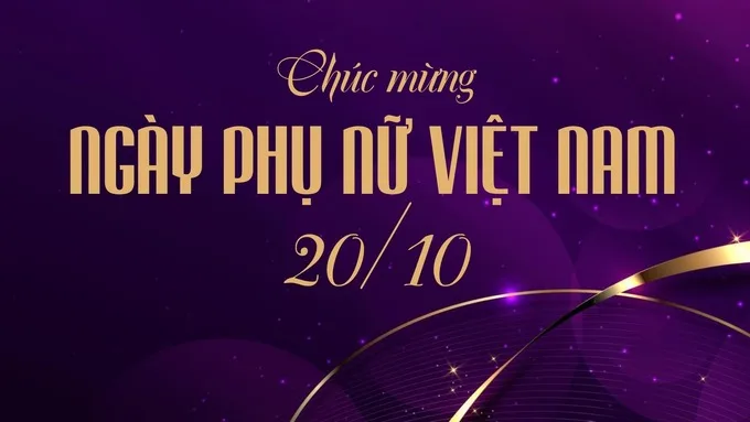 Background 20/10 màu tím