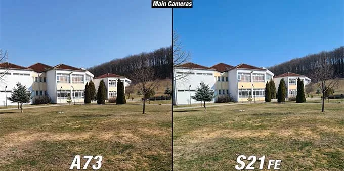 So sánh chi tiết camera Galaxy S21 FE và Galaxy A73 ống kính chính
