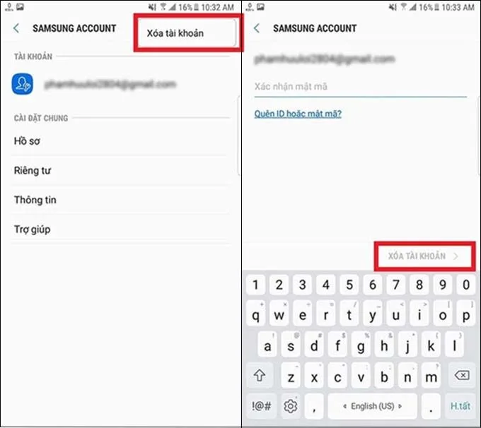 Hướng dẫn cách xóa tài khoản Samsung trên điện thoại