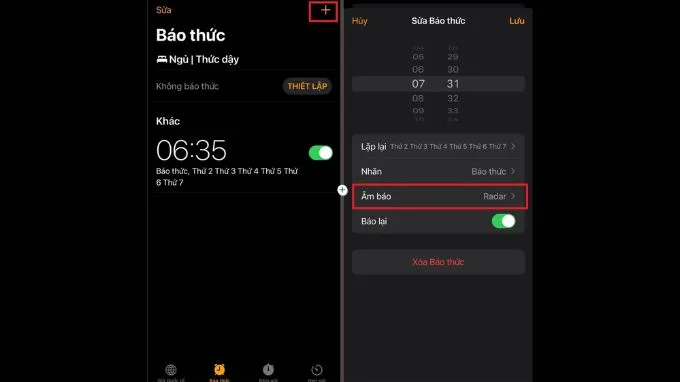 Bước 2: Cách đổi nhạc chuông báo thức iPhone bằng file MP3 có sẵn