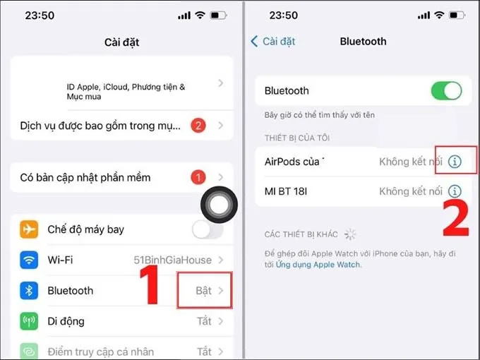 Reset lại Airpods Pro