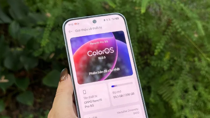 OPPO Reno 15 Pro được trang bị con chip MediaTek Dimensity 8450