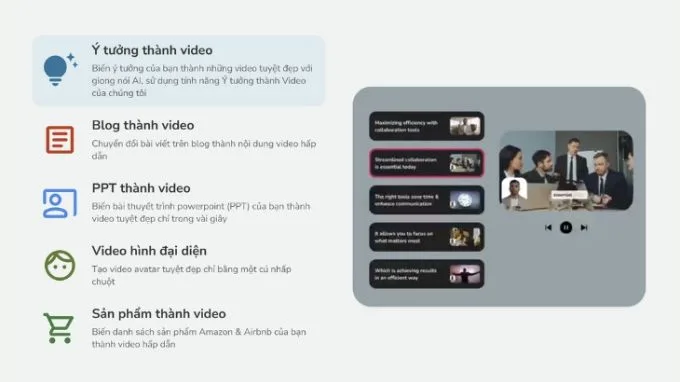 Tạo video nhanh chóng chỉ trong vài phút