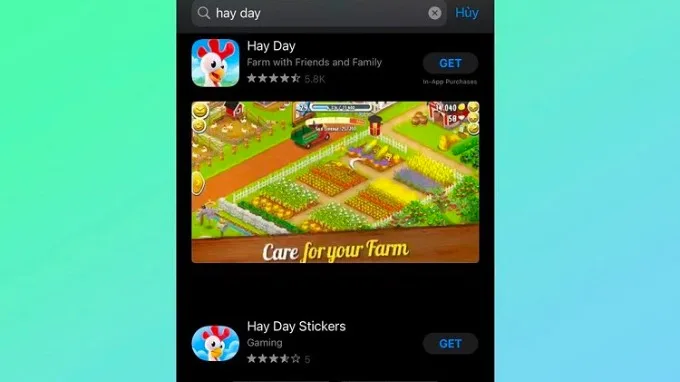 Bước 6 tải Hay Day trên điện thoại iOS