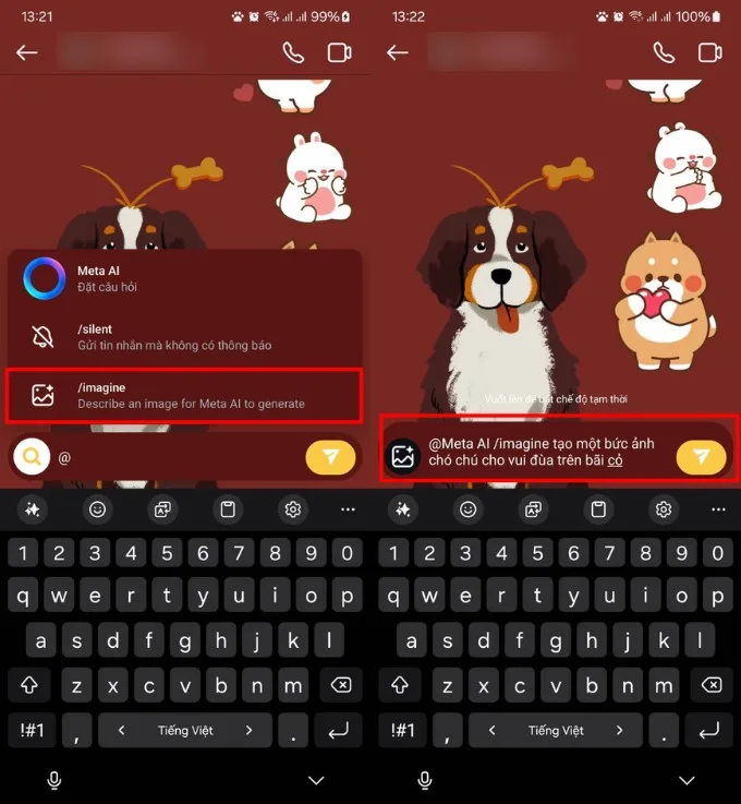 Cách sử dụng Meta AI trong tin nhắn Instagram