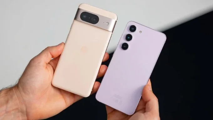 Thiết kế của Samsung S24 và Pixel 8