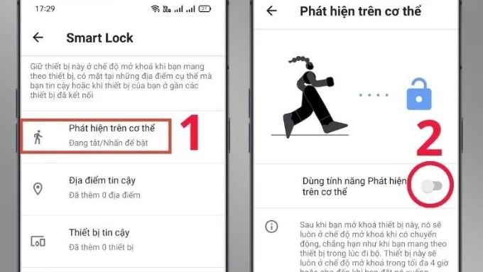 Hãy chọn từng mục và kích hoạt theo nhu cầu