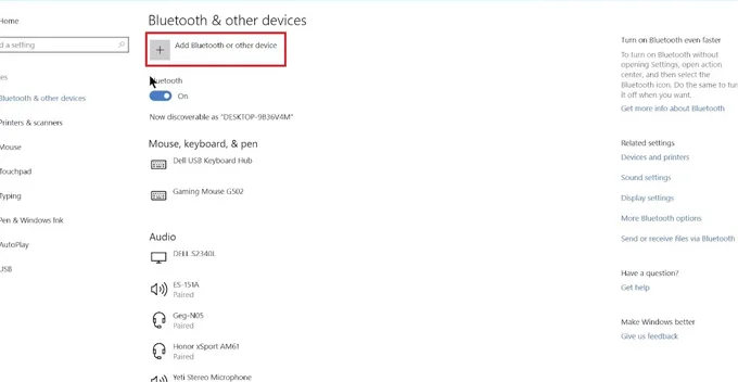 Ghép nối tai nghe Bluetooth