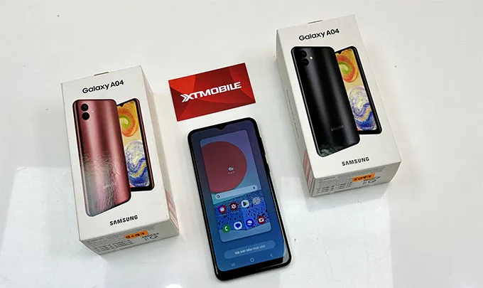 Galaxy A04 và Galaxy A03 đều sở hữu màn hình 6,5 inch