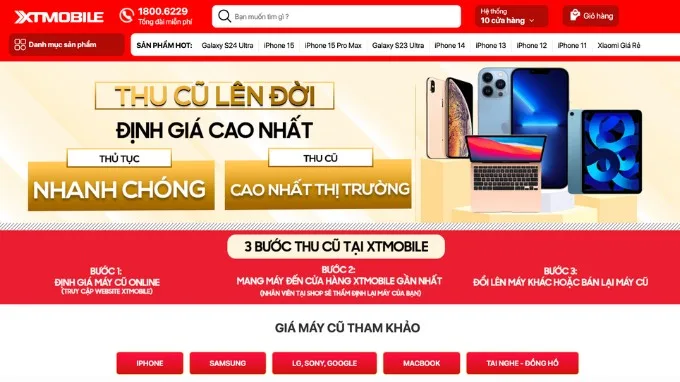 Quy trình Trade-in thu cũ đổi mới tại XTmobile