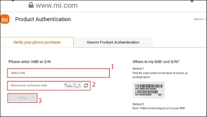 Kiểm tra ngày kích hoạt qua trang web của Xiaomi