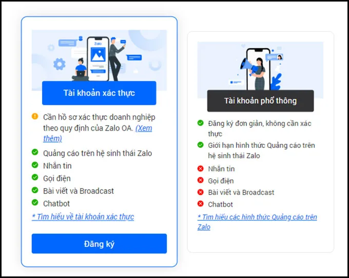 Những thông tin cần biết chính sách mới của Zalo, Zalo Bussiness, Zalo OB