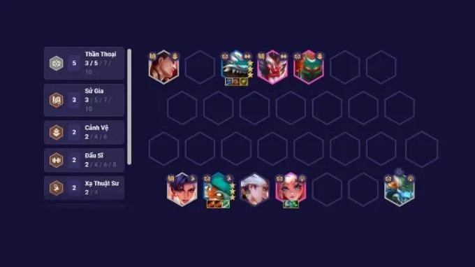 Giai đoạn cuối game đội hình Bard chủ lực