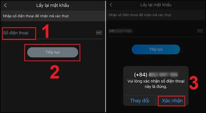 Hướng dẫn lấy mật khẩu Zalo