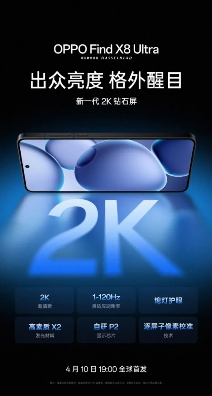 Thông số màn hình của OPPO Find X8 Ultra