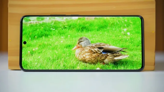 Máy trang bị màn hình AMOLED kích thước 6.67 inch với độ phân giải 1220 × 2712 pixels