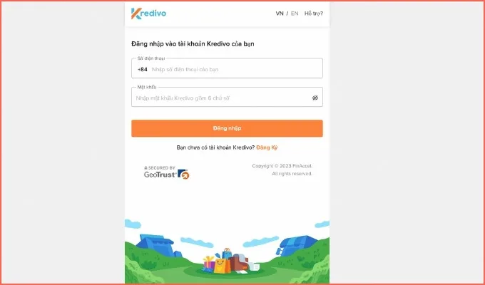Đăng nhập tài khoản Kredivo để mua hàng trả góp tại XTmobile