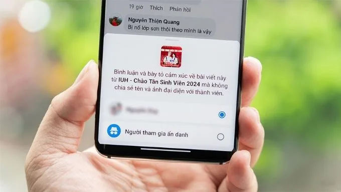 Bình luận ẩn danh trên Facebook là gì?