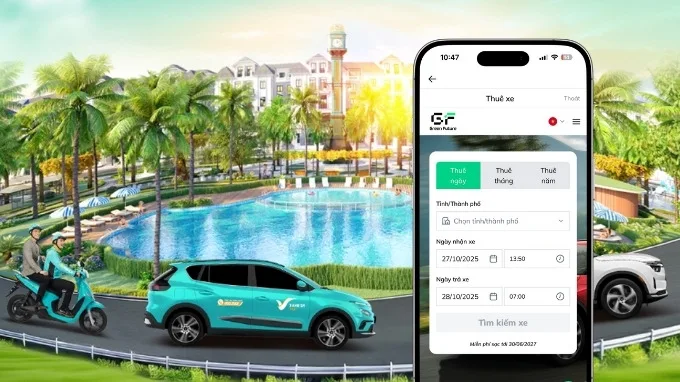Xanh SM là ứng dụng thuê xe tự lái từ VinFast