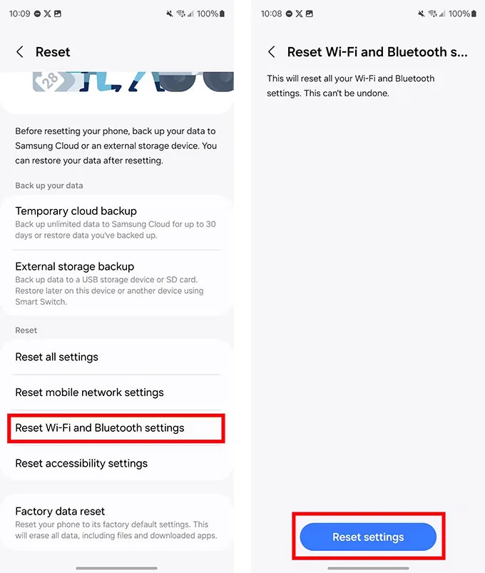 Đặt lại Wi-Fi và thay đổi cài đặt mạng của bạn