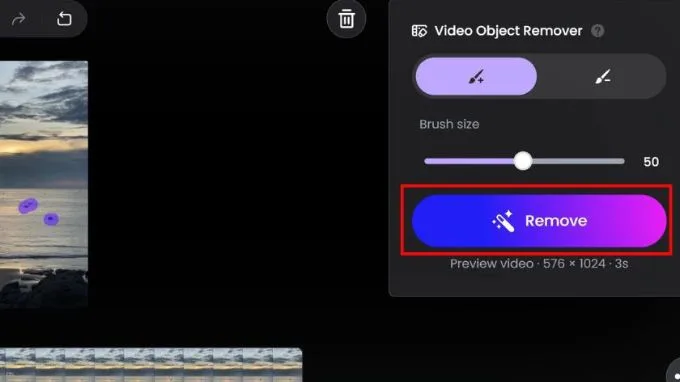 Xóa vật thể trong video với Fotor