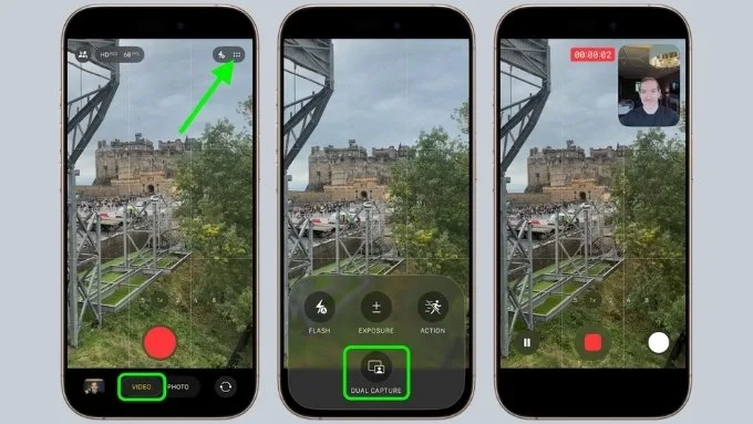 Cách bật Dual Capture trên iPhone 17