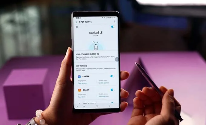 Tùy chỉnh các hành động của bút S Pen bằng tính năng Air Actions trên Galaxy S23