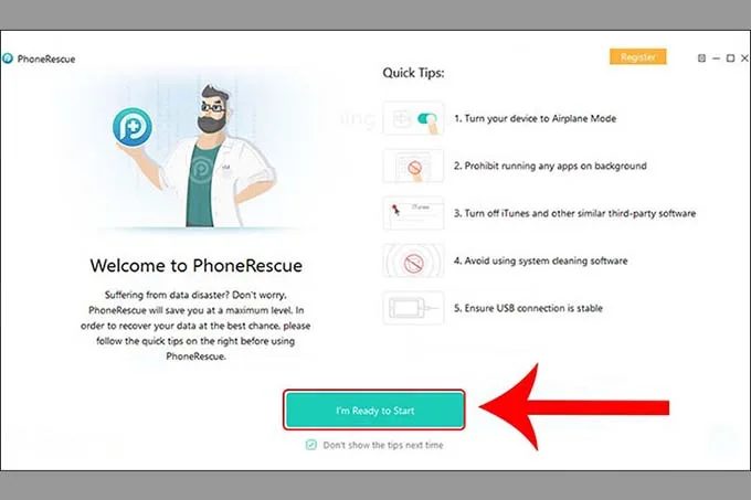 Khôi phục tin nhắn văn bản đã xóa bằng phần mềm PhoneRescue