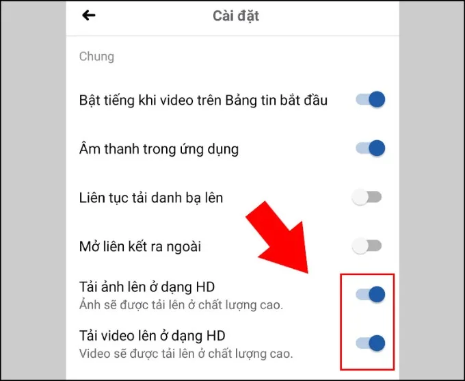 Cách đăng ảnh Facebook nét căng trên Android