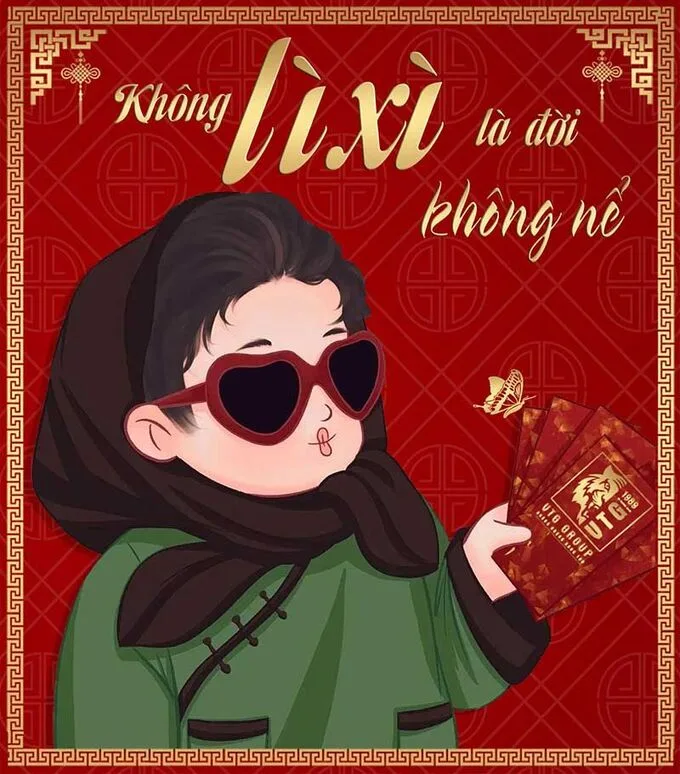 Ảnh avatar Tết hài hước