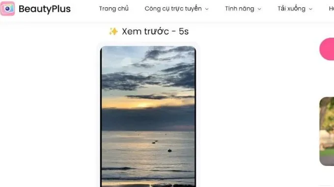 Xóa watermark khỏi video bằng BeautyPlus